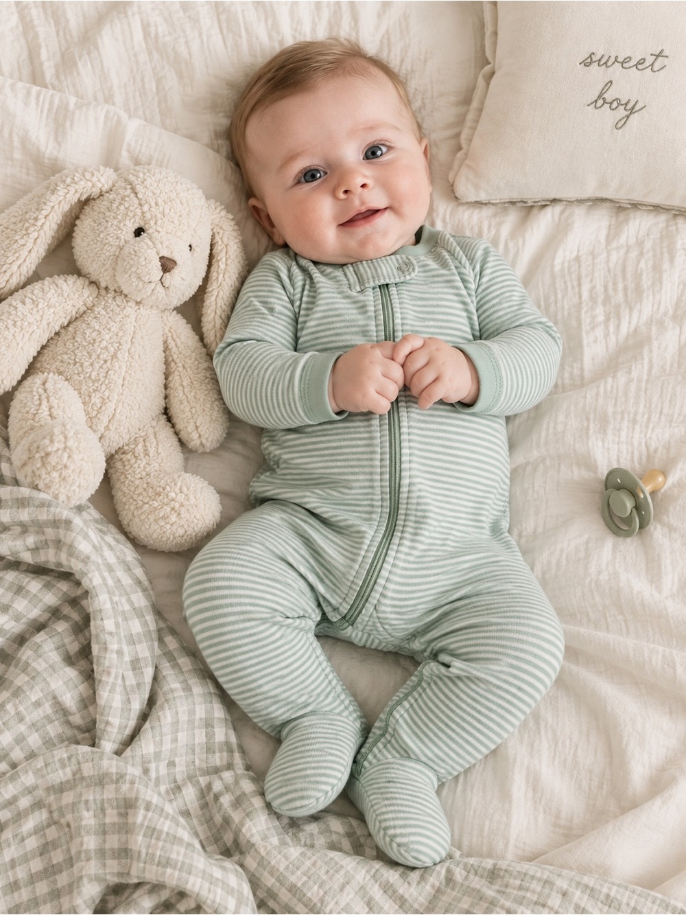 Lake Pajamas Baby Sleeper in Parisian Green Size 9-12 Months